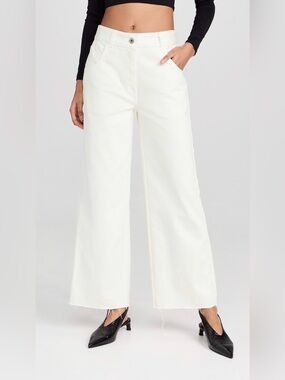 Interior ‘The Clarice’ Denim Pants in White size 2
